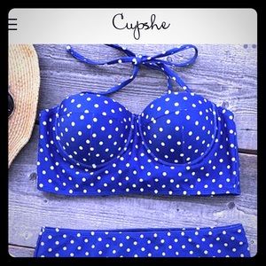 Small Cupshe Highwaisted Polka Dot Bikini!!